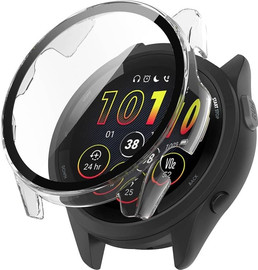 SmartCase כיסוי היקפי מלא זכוכית שקוף Garmin forerunner 265s