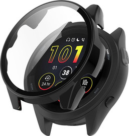 SmartCase כיסוי היקפי מלא זכוכית Garmin forerunner 265 שחור