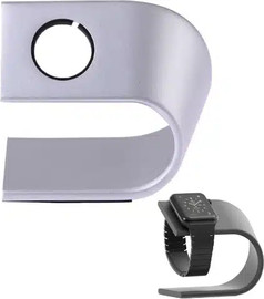 SmartCase מעמד למטען שעון אפל ווטש אלומיניום צבע כסף