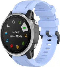 SmartCase רצועת סיליקון לשעוני גרמין פניקס QUICKFIT 20MM Lake blue