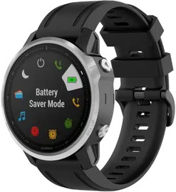 SmartCase רצועת סיליקון לשעוני גרמין פניקס QUICKFIT 20MM Black
