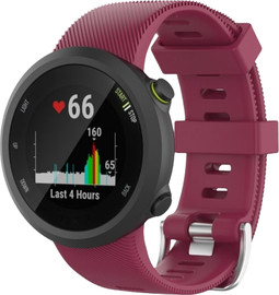SmartCase רצועת סיליקון לשעוני Garmin Forerunner 45/45S בצבע Wine red