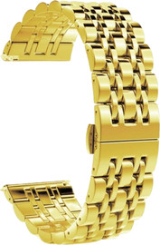 SmartCase רצועת ברזל חוליות Quick Release 20mm Seven Beads זהב