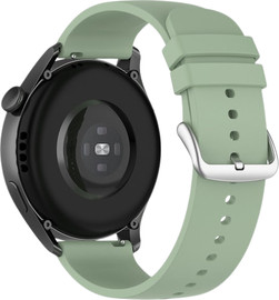 SmartCase רצועת סיליקון חלקה Quick Release 20mm אבזם כסוף Ice lake green