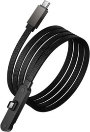 HOCO כבל טעינה וסנכרון חיבור USB-C ל USB-C מהיר עם סטנד מתקפל אורך 1.2 מטר HOCO U150 60W