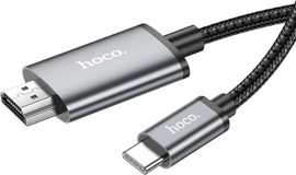 HOCO כבל Type-C ל-HDMI באורך 2 מטר 4K קלוע ואיכותי HOCO UA16