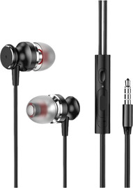 SmartCase אוזניות In-Ear חוטיות 3.5mm עם מיקרופון וסאונד עוצמתי חיבור AUX T609
