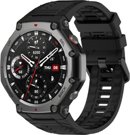 SmartCase רצועת סיליקון לשעון Amazfit T-Rex 3 עם כלי החלפה Black