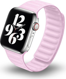 SmartCase רצועה לאפל ווטש 40/41/42mm בד FineWoven סגירה מגנטית Light Pink WA10
