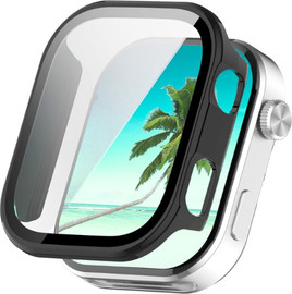 SmartCase כיסוי היקפי מלא זכוכית שחור ל Xiaomi Redmi Watch 6