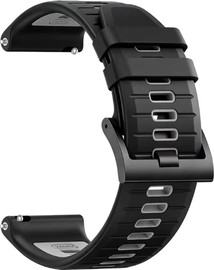 SmartCase רצועת סיליקון Quick Release 24mm Black Gray WS05