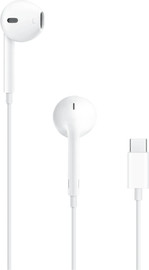 APPLE אוזניות In-Ear חוטיות Apple EarPods עם חיבור USB-C - צבע לבן