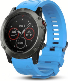 SmartCase רצועת סיליקון איכותית QuickFit 26MM לשעוני גרמין #08 Blue
