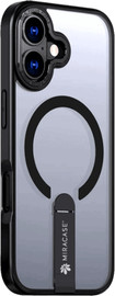 Miracase כיסוי MagSafe ל-iPhone 17 עם מעמד שחור Miracase MIRASTAND