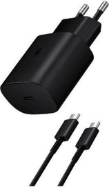 SAMSUNG מטען קיר מהיר 25W USB-C + כבל 1.8M Samsung Super Fast Travel