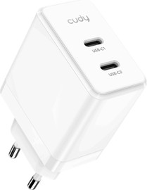 CUDY מטען קיר 40W טכנולוגיית GaN עם 2 יציאות USB-C Cudy CH40