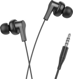 HOCO אוזניות חוטיות 3.5mm עם מיקרופון ושליטה בכבל HOCO M114