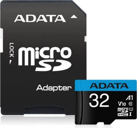 ADATA כרטיס זיכרון Micro SDHC 32GB UHS-I עם מתאם ADATA Premier