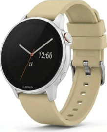SmartCase רצועת גומי Quick Release 20mm מסוג Hypoallergenic FKM Classic אבזם כסוף Beige