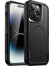 SmartCase כיסוי קשיח ל-iPhone 17 Pro Max עם MagSafe הגנה כפולה ועמידות גבוהה שחור
