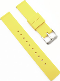 SmartCase רצועת גומי Quick Release 20mm מסוג Hypoallergenic FKM Classic אבזם כסוף Yellow