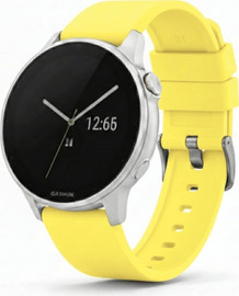 SmartCase רצועת גומי Quick Release 22mm מסוג Hypoallergenic FKM Classic אבזם כסוף Yellow
