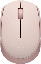 LOGITECH עכבר אלחוטי קומפקטי Logitech M171 חיי סוללה ארוכים ורוד