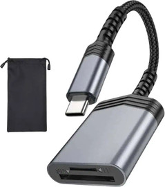 SmartCase קורא כרטיסי זיכרון OTG חיבור Type-C ל־SD ו־TF דגם MC01 עם נרתיק לנשיאה