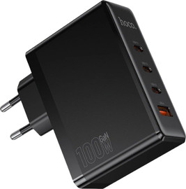 HOCO מטען קיר מהיר 100W עם 4 יציאות USB-C ו-USB-A HOCO N85