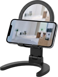 SmartCase מעמד שולחני מתקפל לטלפון עם מראה שחור