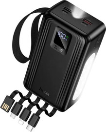 HOCO סוללת גיבוי 30,000mAh טעינה מהירה 22.5W עם 4 כבלים מובנים Hoco J173A