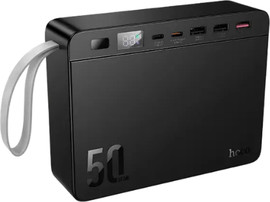 HOCO סוללת גיבוי 50,000mAh טעינה מהירה ופנס 22.5W ו-PD20W Hoco J166