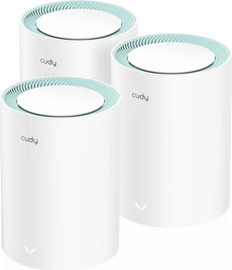CUDY ראוטר Mesh Wi-Fi 6 AX1500 לכיסוי ביתי מלא Cudy M1500 (3 יחידות)