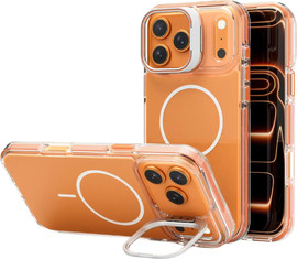 SmartCase כיסוי שקוף MagSafe עם חלון iPhone 17 Pro Max Nanox Clear Orange