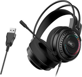 GENIUS אוזניות גיימינג חוטיות USB-A עם תאורת RGB Genius HS-GX570U שחור