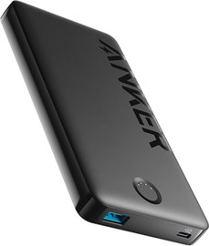 Anker סוללת גיבוי ניידת 10000mAh עם יציאות Anker PowerCore PIQ 323 USB Type-A + USB Type-C שחור