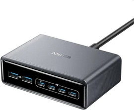 Anker עמדת טעינה עוצמתית 6 יציאות 200W דגם Prime מבית Anker