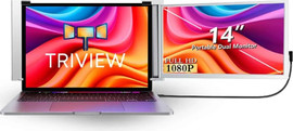 TRIVIEW מסך נייד לפטופ 14 אינץ' FHD IPS 750 גרם USB-C HDMI HDR10 TRIVIEW S14