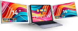 TRIVIEW מסך כפול נייד 14 אינץ' IPS שלש את המסכים בכבל אחד TRIVIEW S688 Pro