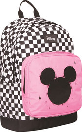 קל גב תיק ריבועים ורוד Disney Checkers 92685