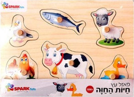 Spark Toys פאזל עץ חיות החוה
