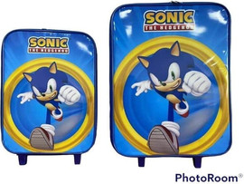 SONIC סט מזוודות גדול + קטן סוניק