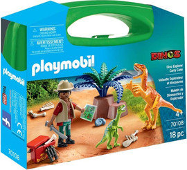 playmobil פליימוביל מזוודת חוקר הדינזאורים דגם 70108