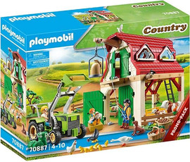playmobil פליימוביל החיים בכפר: חווה וחיות משק דגם 70887