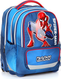 ספיידרמן תיק iTrolley קל גב אורטופדי וטרולי משולב דגם ספיידרמן 93270