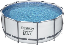 BESTWAY בריכה 366x122 עגולה דגם 56420 + מזרן מתנפח במתנה