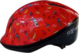 KIDZAMO קסדה ילדים אדום תות בננה R-8A S 46-54Cm