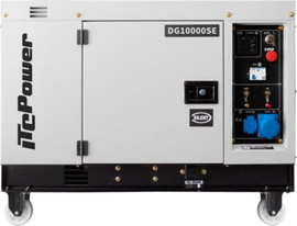 DIESEL גנרטור דיזל מושתק 10KVA עם מחולל מהפכני תלת/חד פאזי DG10000SE-T מבית ITC POWER - itc power