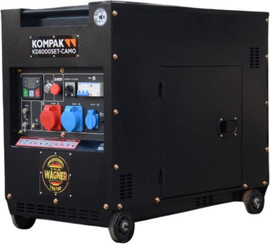 DIESEL גנרטור דיזל מושתק חד פאזי / תלת פאזי בהספק של 8KVA מבית Kompak - kompak