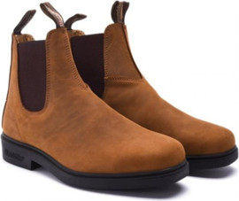 Blundstone נעלי מגפי גברים בלנסטון חרטום מרובע צבע קרייזי הרס חום מדגם 064